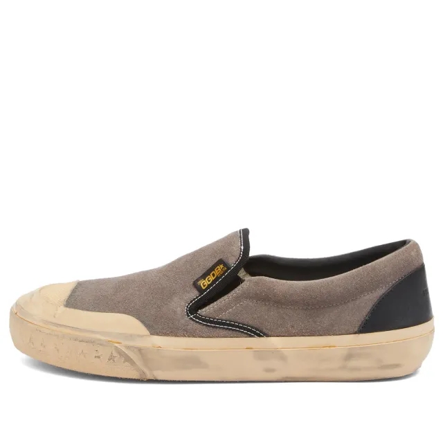 Golden Goose Men's VCE Suede Slip On Sneaker Cinder/Black