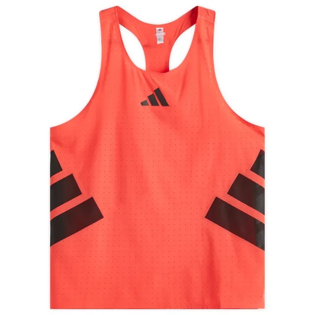 adidas Road To Records Tank Top Men - Coral, Black