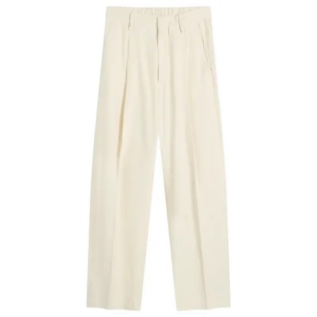 NN07 Men's Kay Jacquard Stripe Trousers Ivory