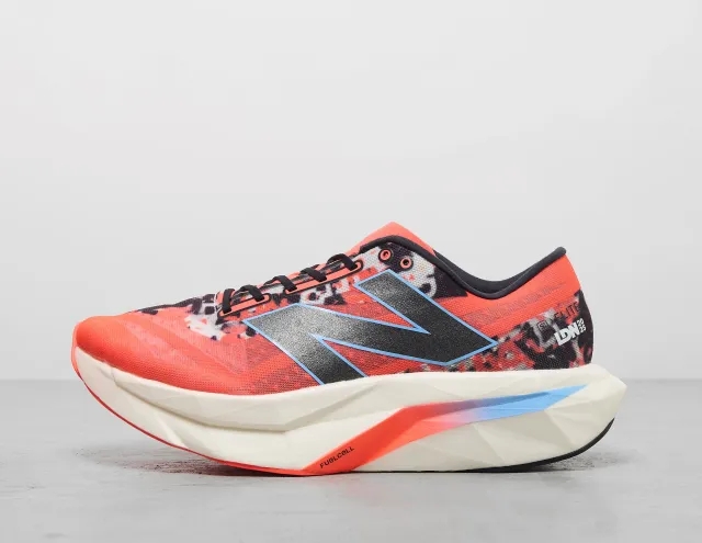 New Balance Men's TCS London Marathon FuelCell SuperComp Elite v4 in Red/White/Black Synthetic