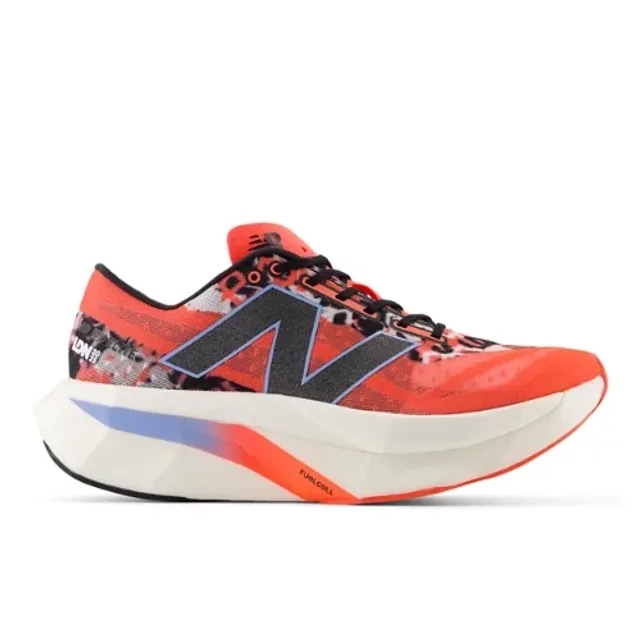 New Balance Women's TCS London Marathon FuelCell SuperComp Elite v4 in Red/White/Black Synthetic