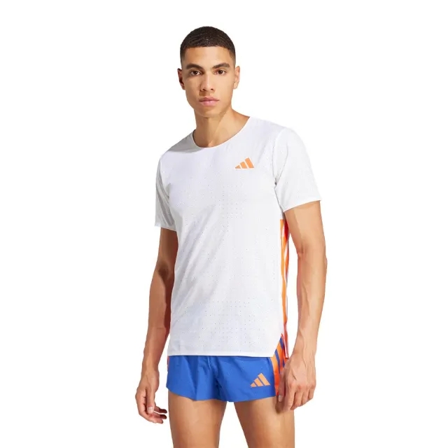 adidas Adizero Running Shirt Men - White, Orange