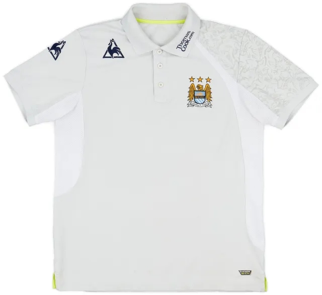 2007-08 Manchester City Le Coq Sportif Polo Shirt - 8/10 - (XL)