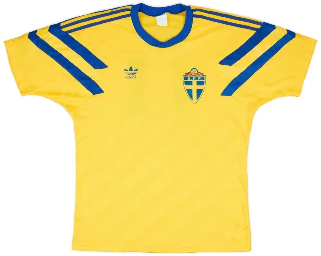 adidas 1991-92 Sweden Match Issue Home Shirt #11