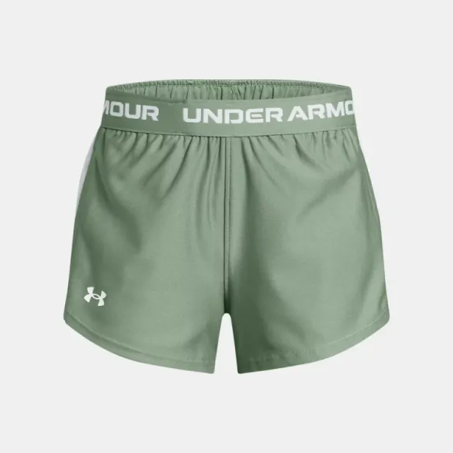 Girls'  Under Armour  Tech™ Play Up Shorts Silica Green / White / White YXS (48 - 50 in)