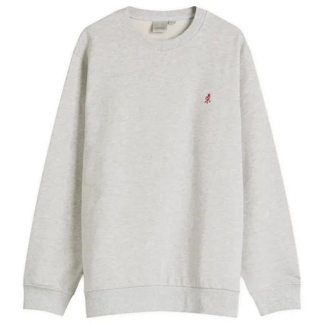 Gramicci Men's One Point Crew Sweatshirt Heather Ash