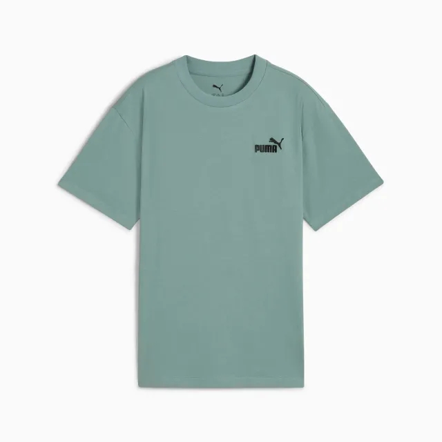 PUMA Ess Small No. 1 Logo Relaxed T-Shirt Youth, Green Moon