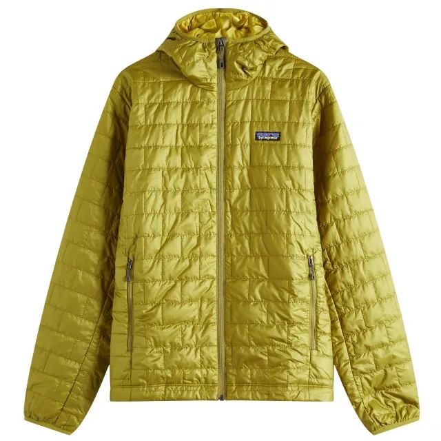Patagonia Men's Nano Puff Hoodie Graze Green