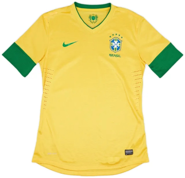 Nike 2012-13 Brazil Authentic Home Shirt - 5/10 - (L)