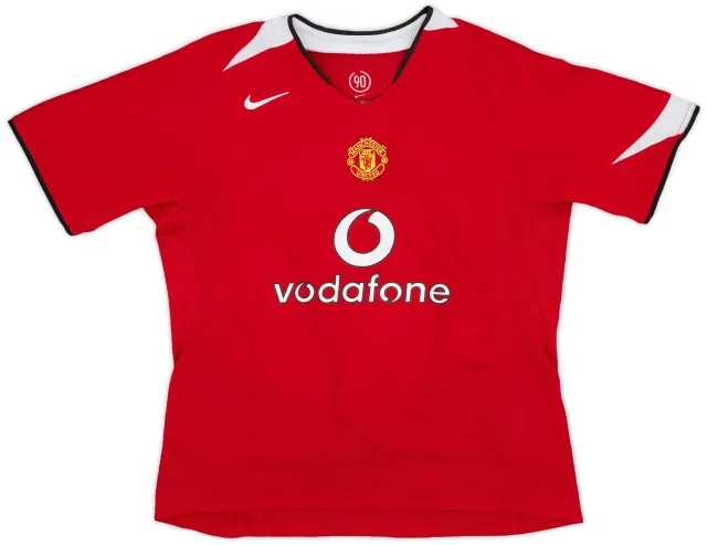 Nike 2004-06 Manchester United Home Shirt - 8/10 - (L.Boys)