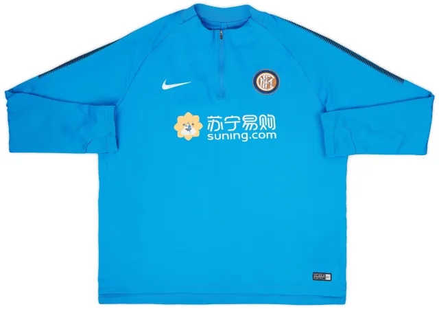 2017-18 Inter Milan Nike 1/4 Zip Drill Top - 6/10 - (XL)