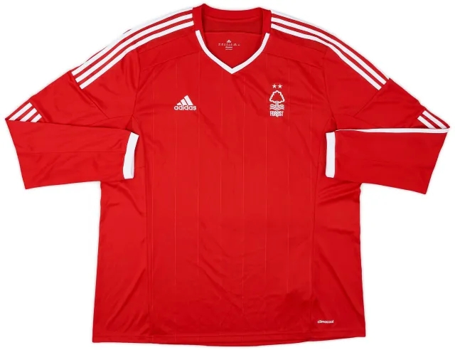 adidas 2014-15 Nottingham Forest Home L/S Shirt - 9/10 - (XXL)