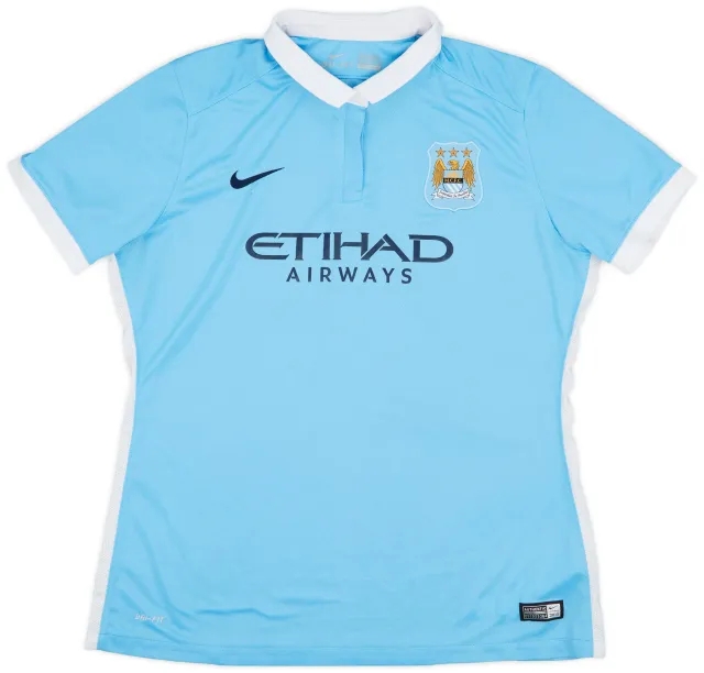 Nike 2015-16 Manchester City Home Shirt - 8/10 - (XL.Boys)