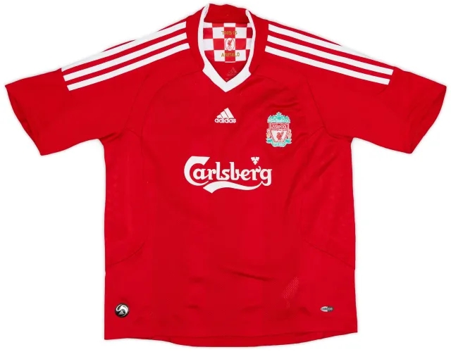adidas 2008-10 Liverpool Home Shirt - 5/10 - (M.Boys)
