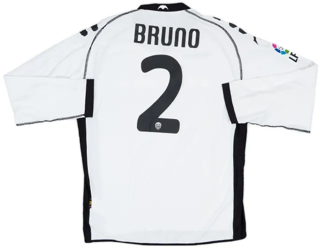 Kappa 2010-11 Valencia Player Issue Home L/S Shirt Bruno #2