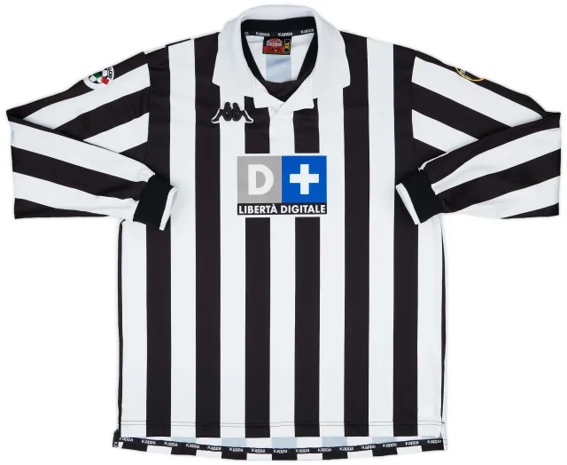 Kappa 1998-99 Juventus Match Issue Home L/S Shirt #5