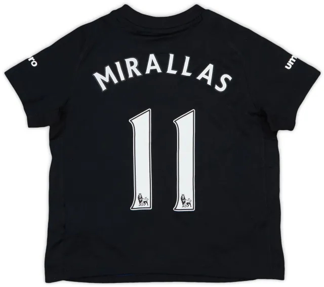 Umbro 2014-15 Everton Away Shirt Mirallas #11 - 5/10 - (4-5 Years)