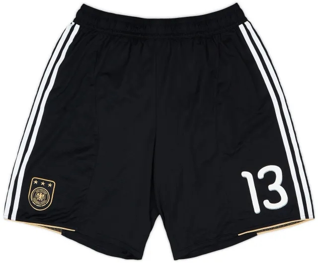 adidas 2010-11 Germany Player Issue Home Shorts #13 (Muller) - 7/10 - (XL)