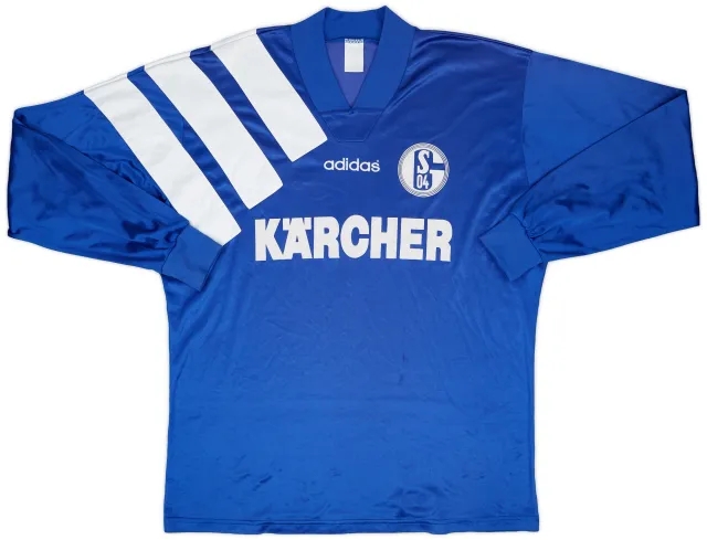 adidas 1995-96 Schalke II Match Issue Home L/S Shirt #13