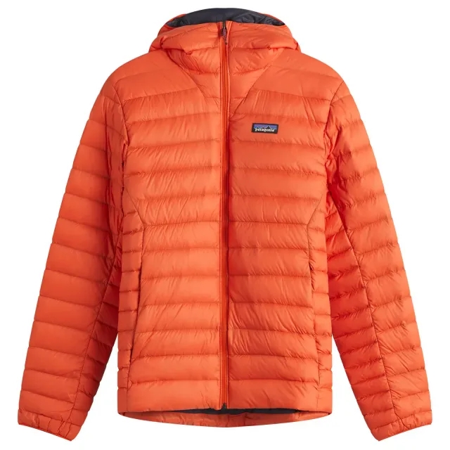 Patagonia Men's Down Sweater Hoodie Pollinator Orange
