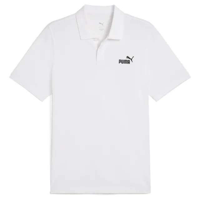 Ess No. 1 Logo Pique Polo Puma White - ['White']