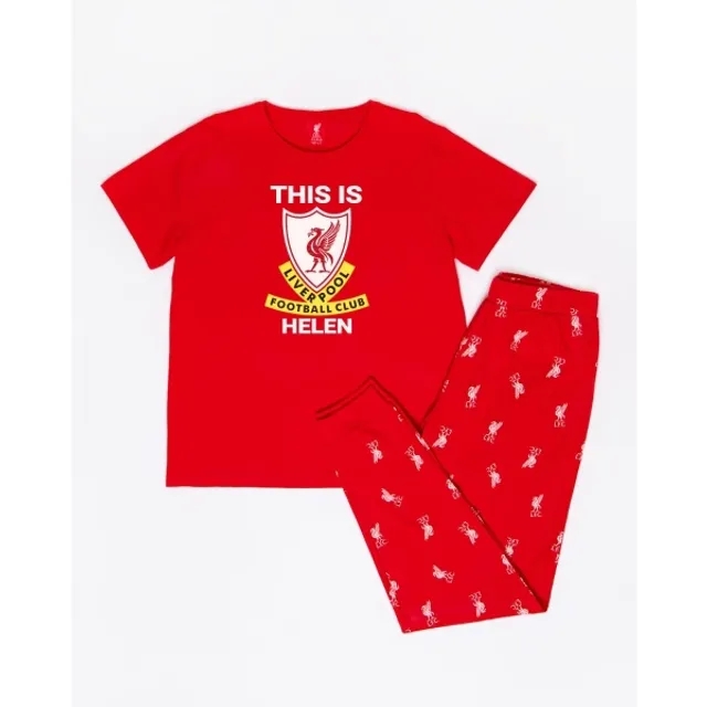 Liverpool FC LFC Womens Personalised This Is Anfield Pyjamas