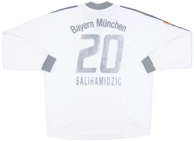 adidas 2002-03 Bayern Munich Away L/S Shirt Salihamidzic #20 - 6/10 - (XL)