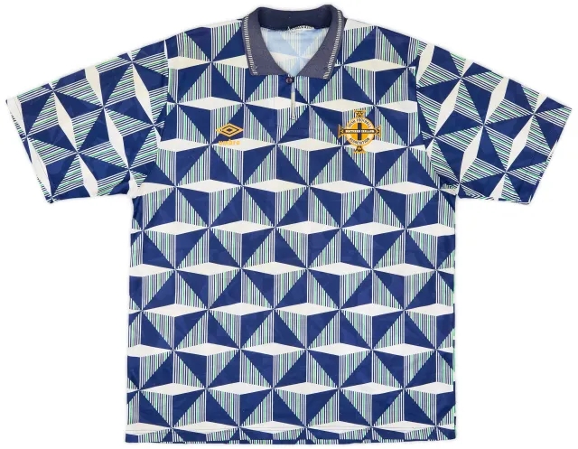 Umbro 1990-92 Northern Ireland Away Shirt - 7/10 - (XL)
