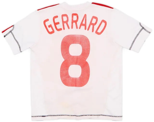 adidas 2009-10 Liverpool Third Shirt Gerrard #8 - 5/10 - (S.Boys)