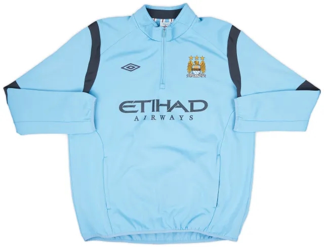 2012-13 Manchester City Umbro 1/4 Zip Drill Top - 7/10 - (XXL)