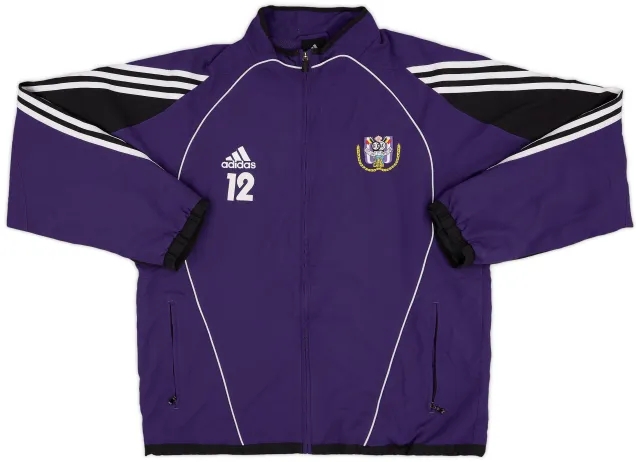 2005-06 Anderlecht adidas Player Issue Track Jacket #12 - 9/10 - (L)