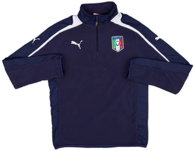 2012-13 Italy Puma 1/4 Zip Fleece Top - 6/10 - (S)