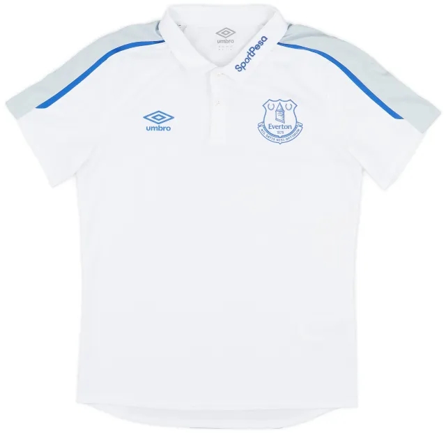 2018-19 Everton Umbro Polo Shirt - 9/10 - (M)