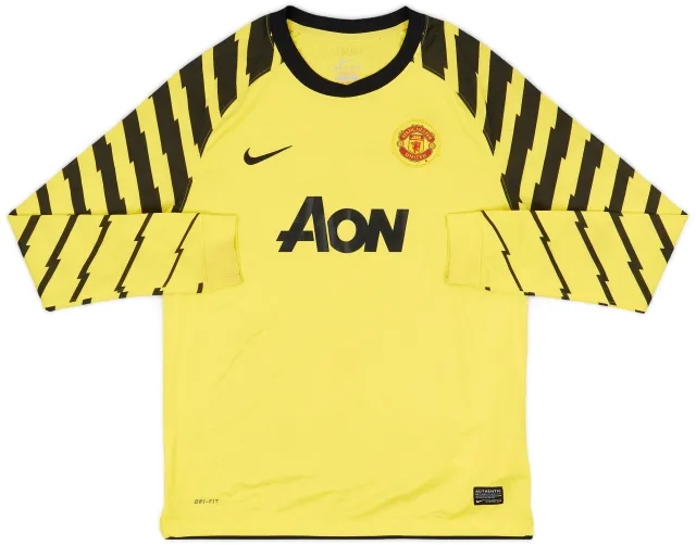 Nike 2010-11 Manchester United Yellow GK Shirt - 9/10 - (XL.Boys)