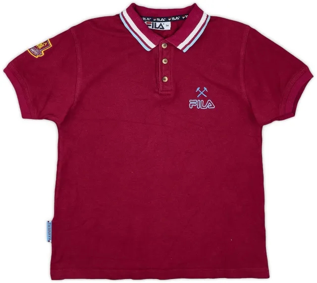 1999-01 West Ham United Fila Polo Shirt - 8/10 - (L.Boys)