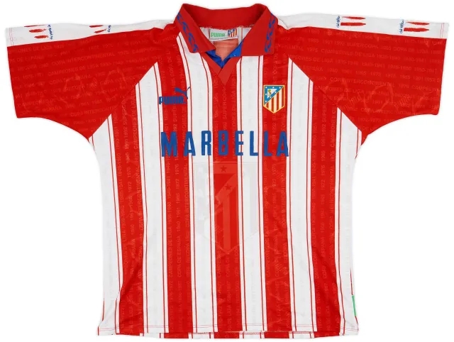 Puma 1995-96 Atletico Madrid Home Shirt - 8/10 - (XL)
