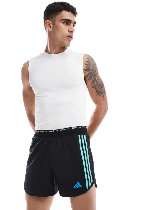 Adidas Own The Run Essentials 3 Stripes 9 Shorts