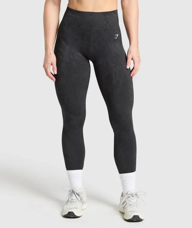 Gymshark Adapt Camo Seamless Leggings - Black