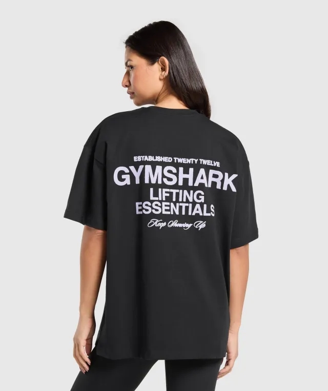 Gymshark EST 2012 Graphic T-Shirt - Black