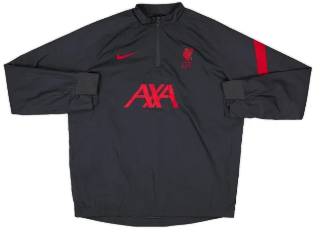 2020-21 Liverpool Nike 1/4 Zip Windbreaker - 8/10 - (XL.Boys)