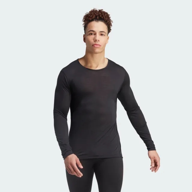 Adidas Terrex Xperior Merino 150 Baselayer Long Sleeve Tee In Black