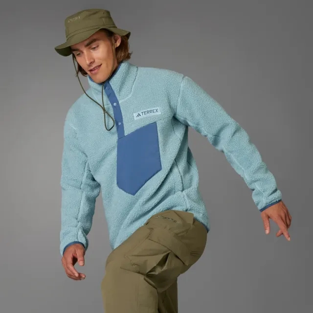 adidas Terrex Xploric High Pile Fleece Pullover Sweatshirt