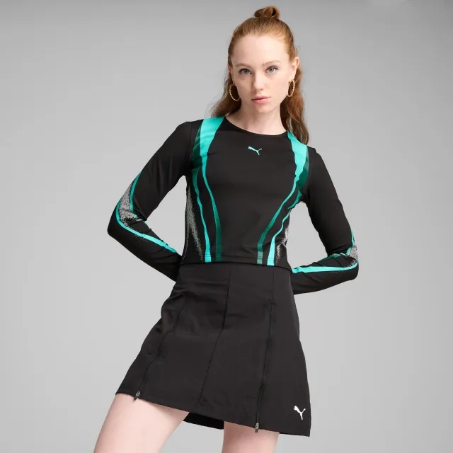 PUMA Dare To Graphic Long Sleeve T-Shirt Women, Black