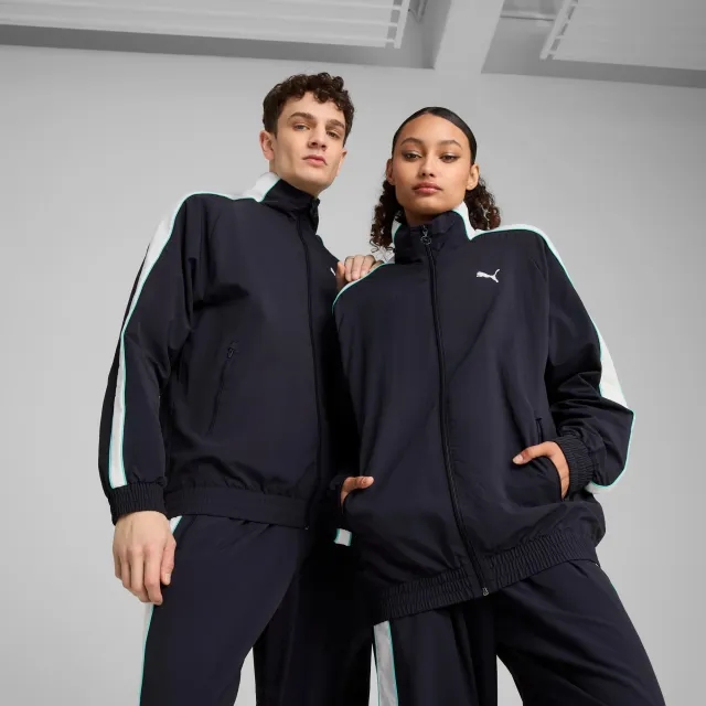 PUMA T7 Oversized Track Jacket Unisex, Dark Blue