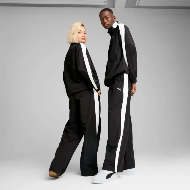 PUMA T7 Oversized Track Pants Unisex, Black