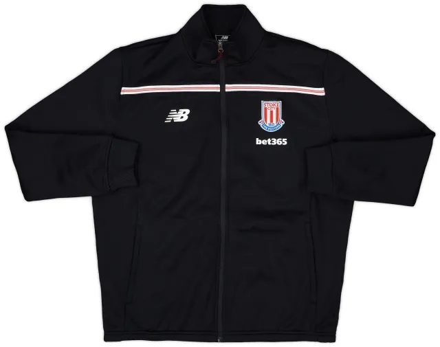 2015-16 Stoke City New Balance Track Jacket - 8/10 - (L)