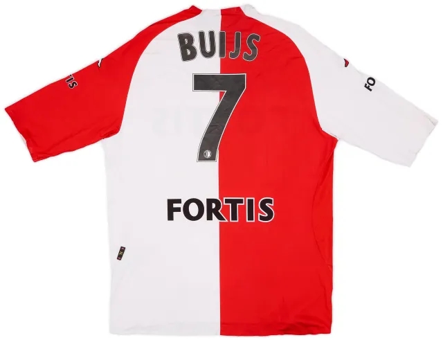 Kappa 2006-07 Feyenoord Player Issue Home Shirt Buijs #7 - 6/10 - (XL)