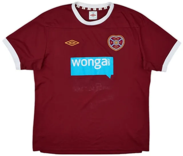 Umbro 2011-12 Hearts Home Shirt - 4/10 - (L)