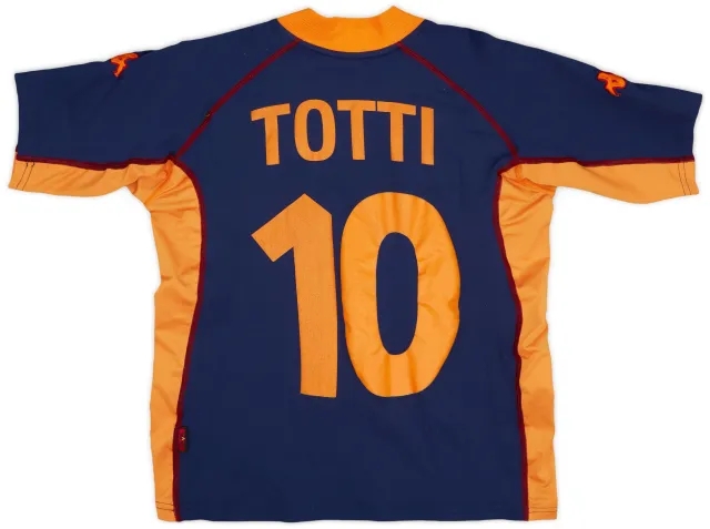 Kappa 2001-02 Roma Third Shirt Totti #10 - 6/10 - (M.Boys)
