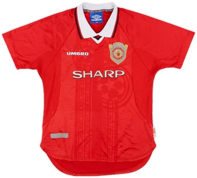 Umbro 1997-00 Manchester United CL Shirt - 4/10 - (L.Boys)
